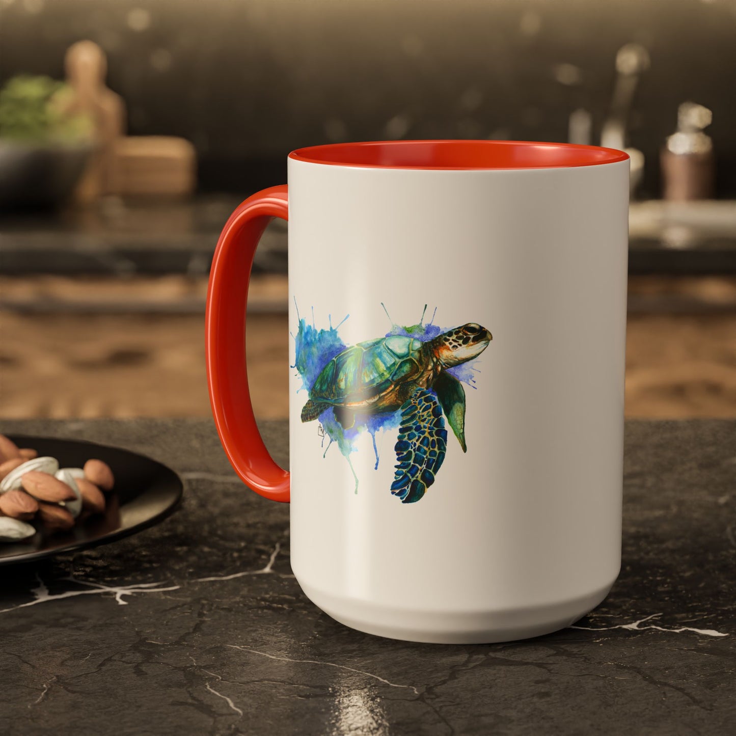 Sea Turtle Ceramic Mug (15oz)