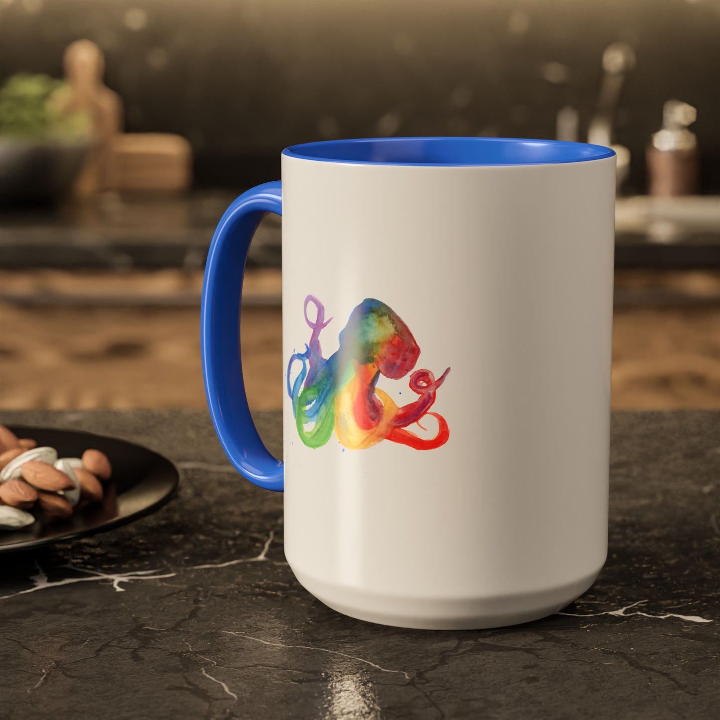 Colorful Octopus Ceramic Mug (15oz)