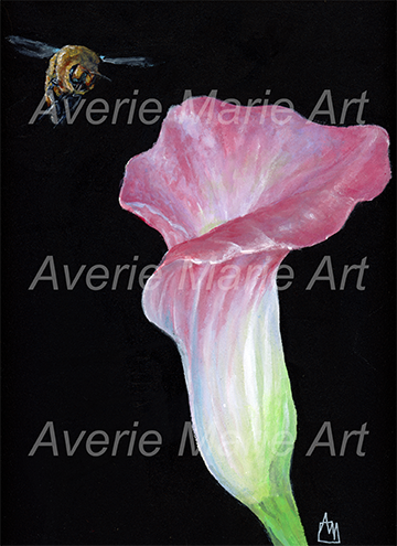 Calla Lily and Bee Giclee Print