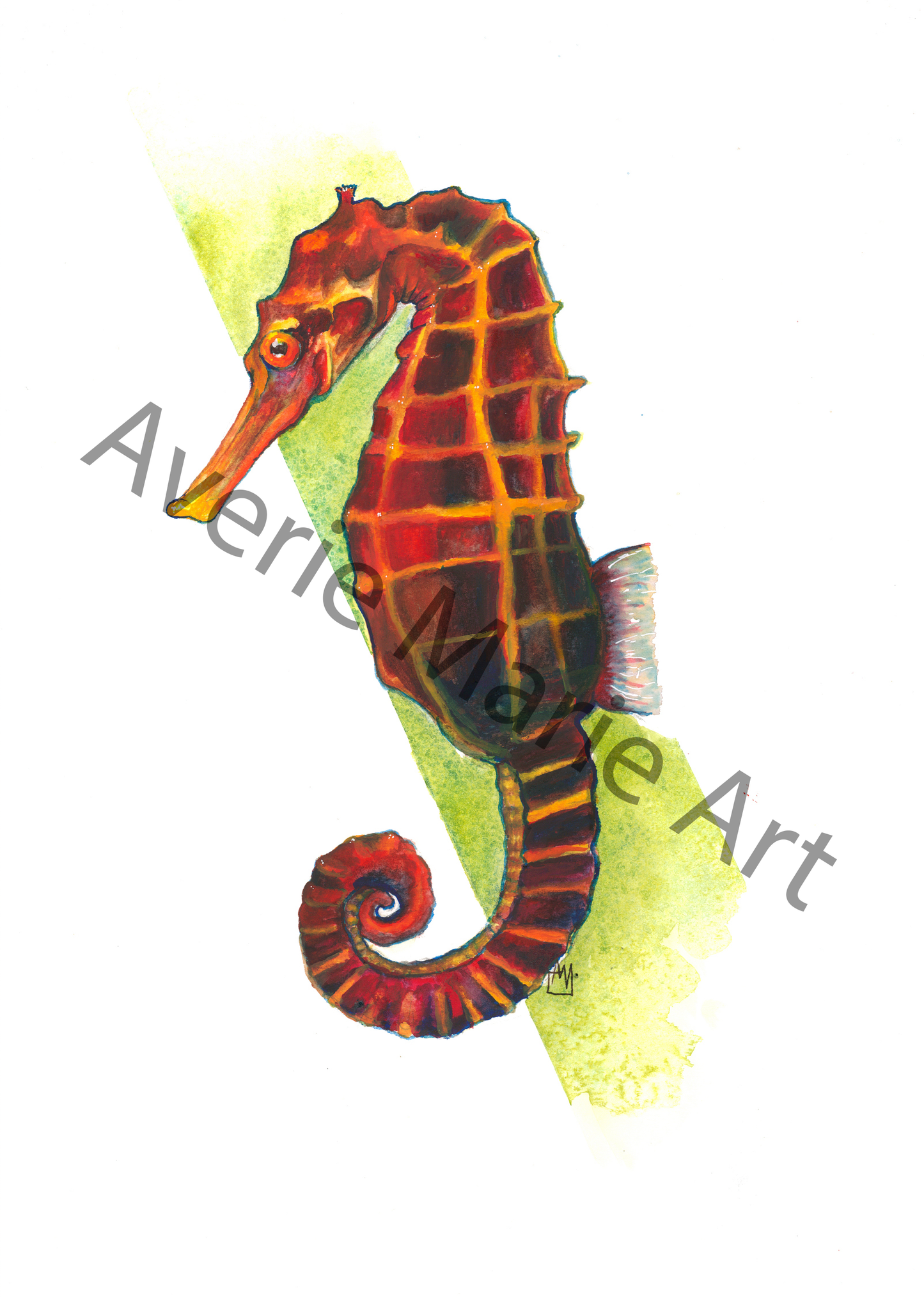 Spicy Seahorse Giclee Print