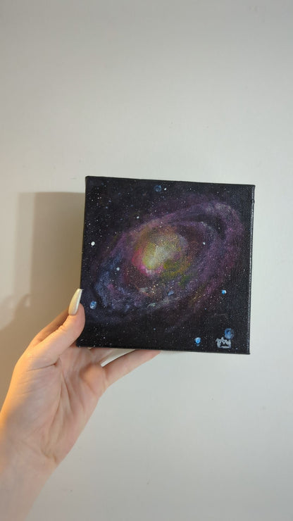 Whirlpool Galaxy Acrylic  Painting (Original)