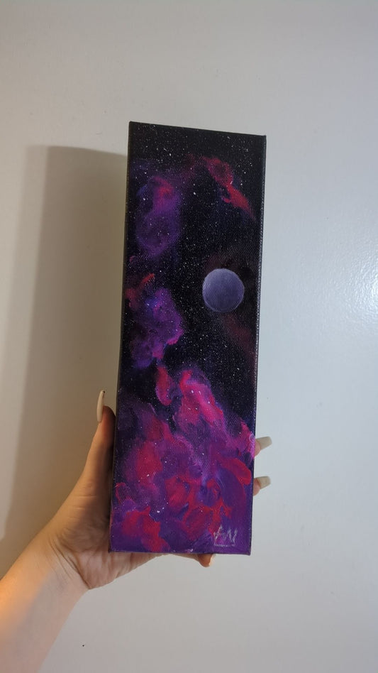 Purple Haze Galaxy Acrylic Painting (Original)