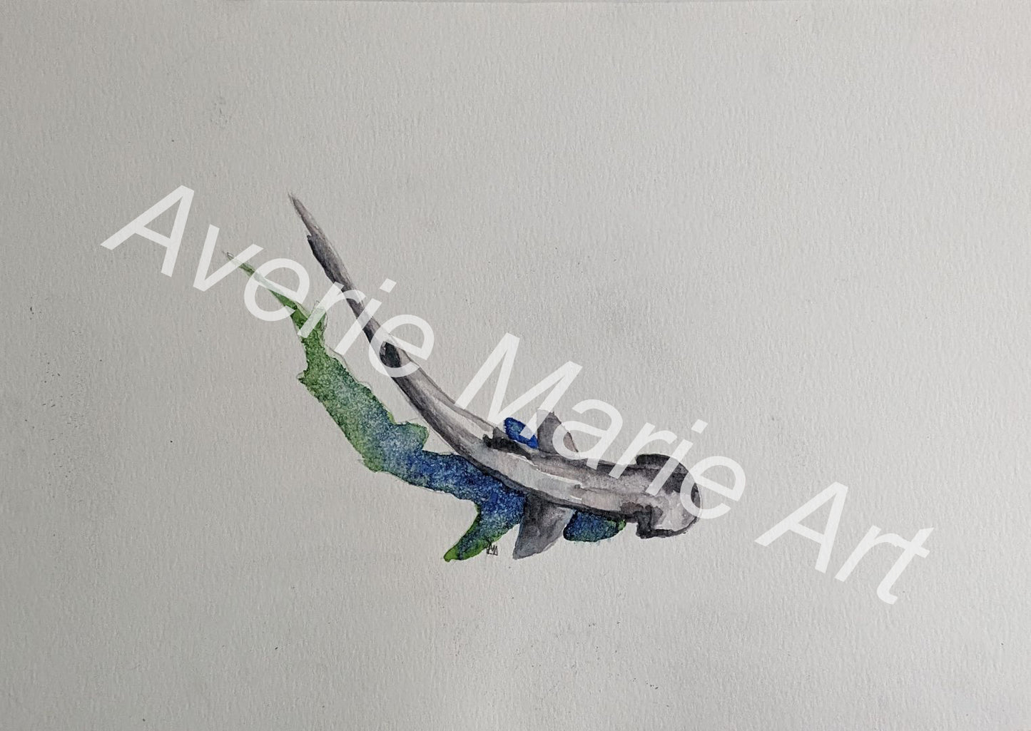 Bonnethead Watercolor Painting (Original)