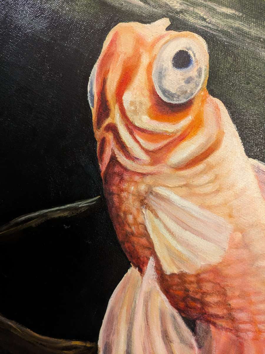 Goldfish Oil Painting (Original)